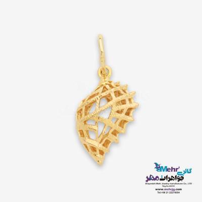 آویز طلا - طرح صدف
