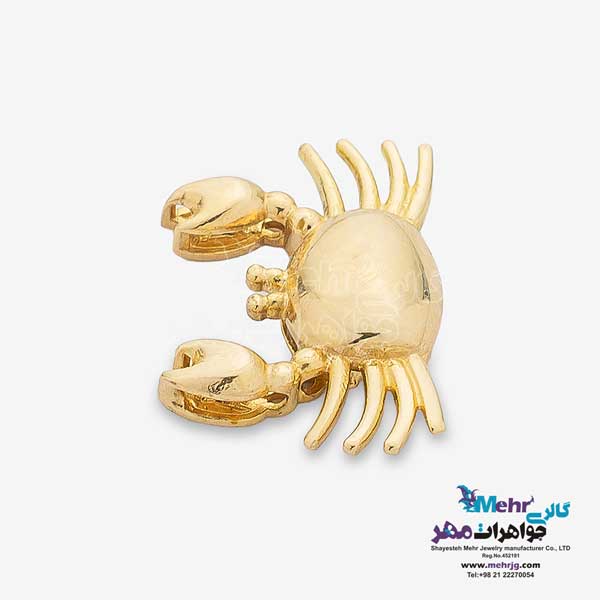 آویز طلا - طرح خرچنگ