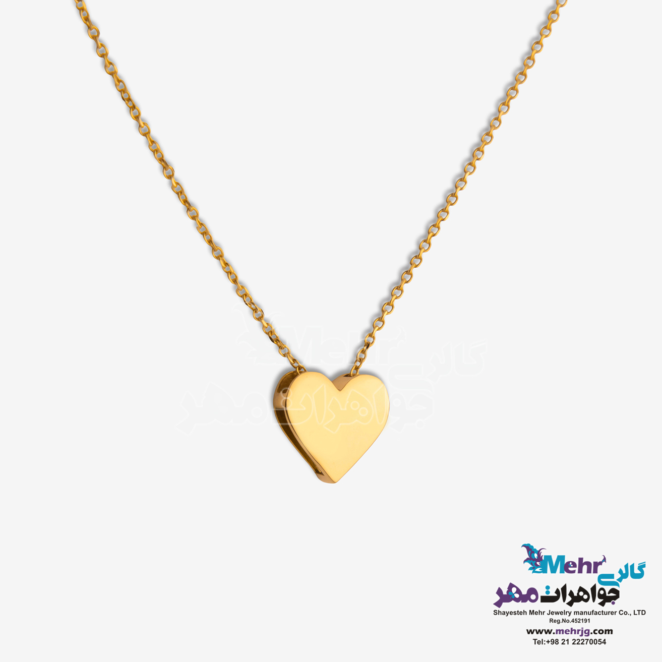 گردنبند طلا - طرح قلب