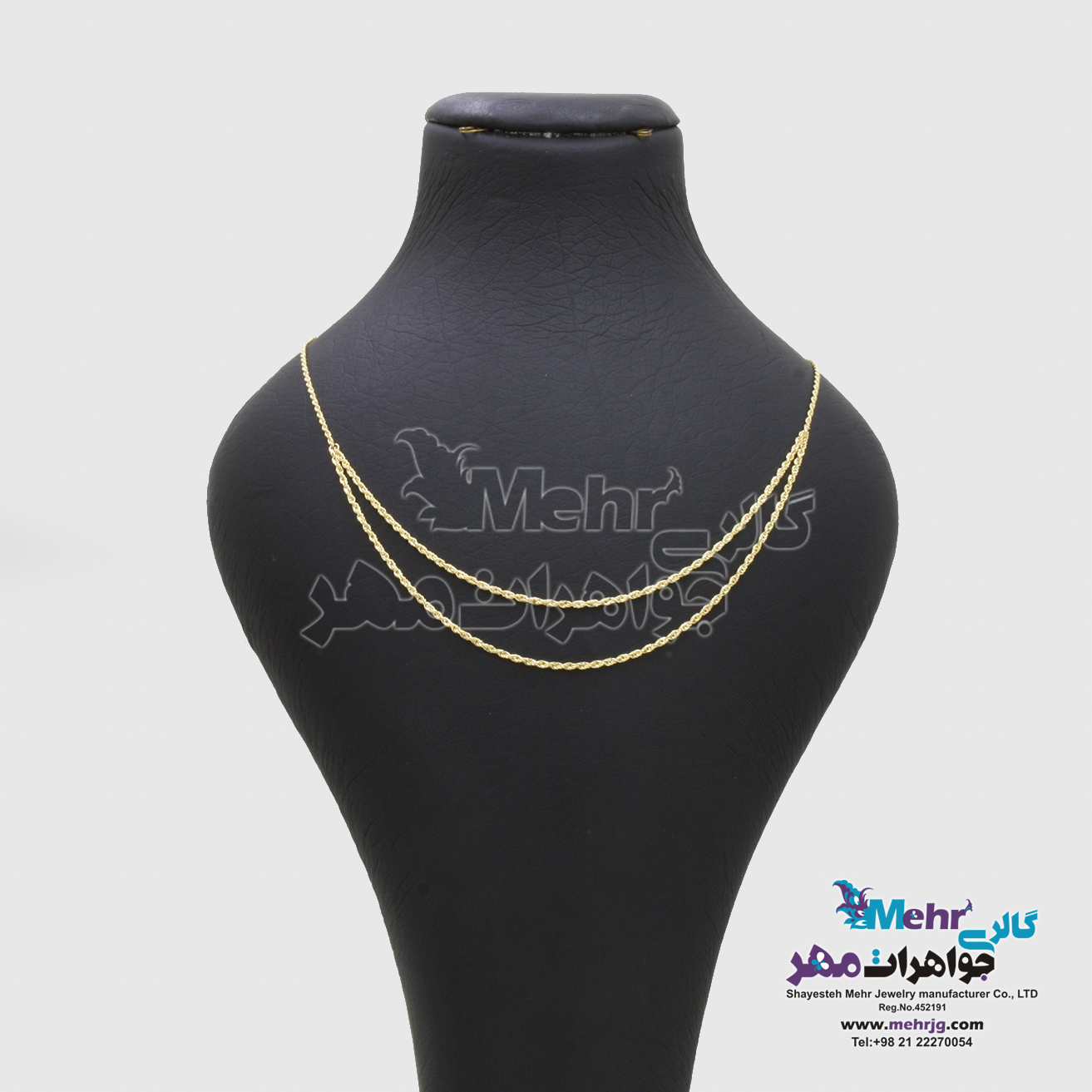 گردنبند طلا - طرح طنابی