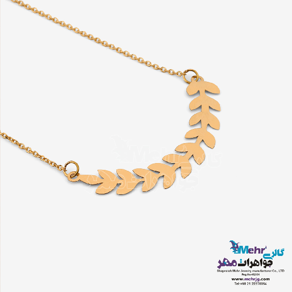 گردنبند طلا - طرح خوشه گندم