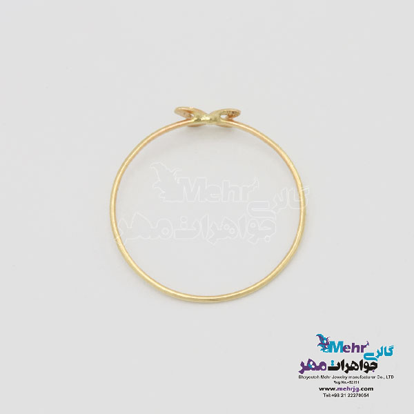 انگشتر طلا - طرح پروانه