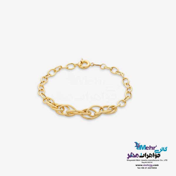 دستبند طلا - طرح حلقه های تو در تو