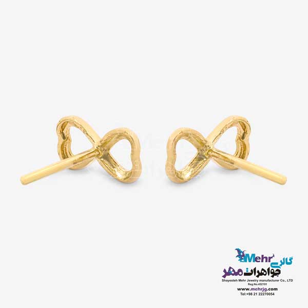 گوشواره طلا - طرح پاپیون