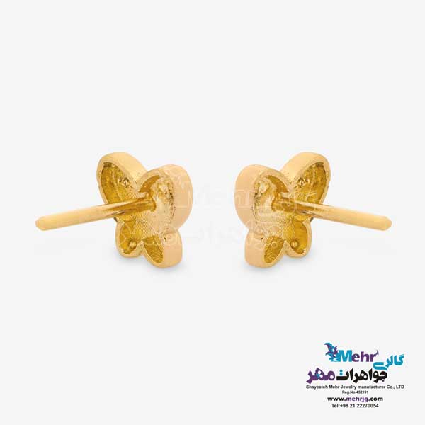 گوشواره طلا - طرح پروانه