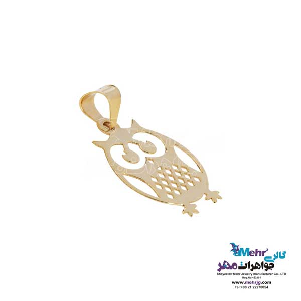 نیم ست طلا دست اول کم اجرت - طرح جغد