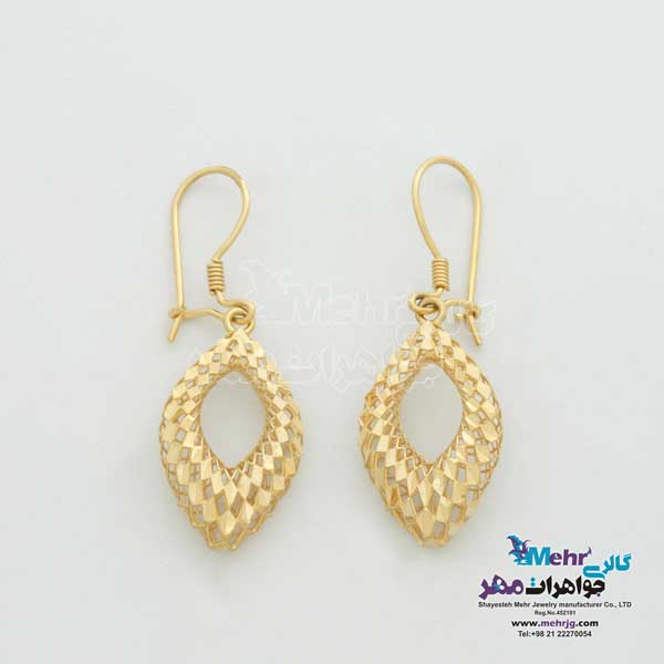 نیم ست طلا -طرح لوزی