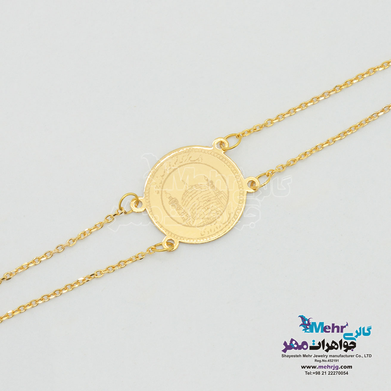 دستبند طلا - طرح سکه