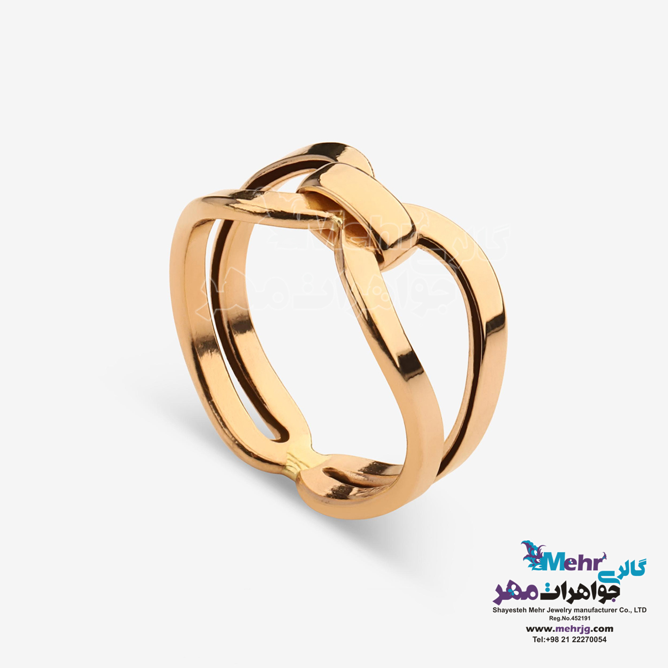 انگشتر طلا - طرح پاپیون