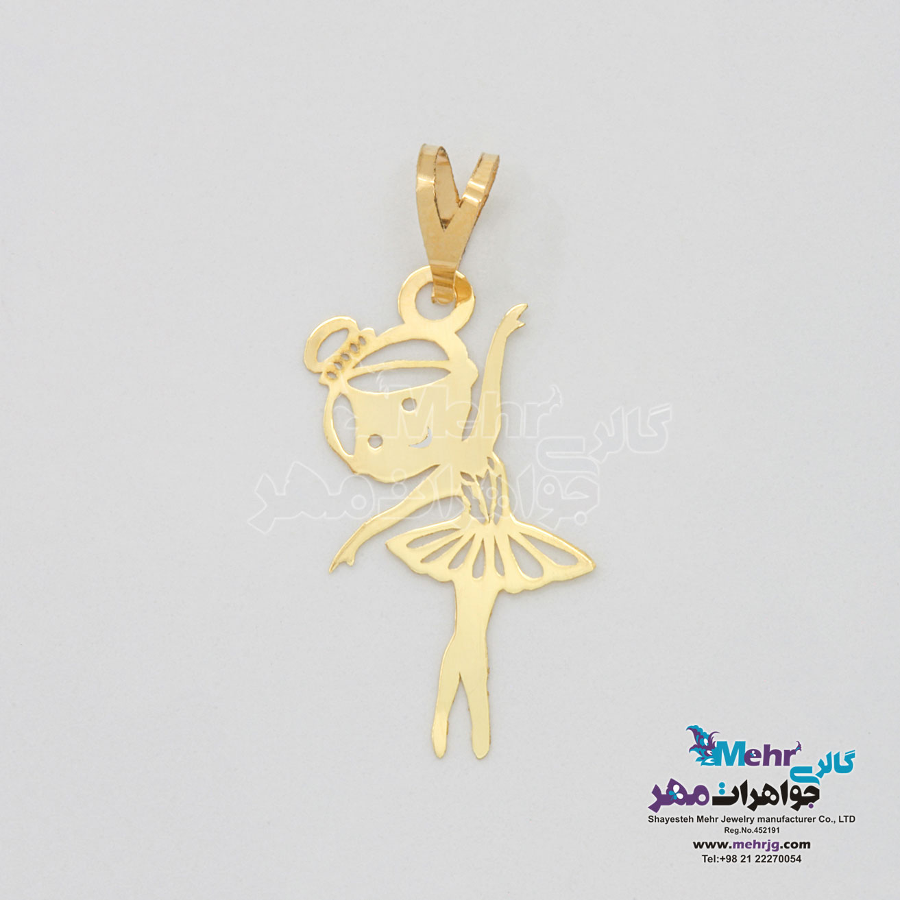 آویز طلا - طرح کودک شاد