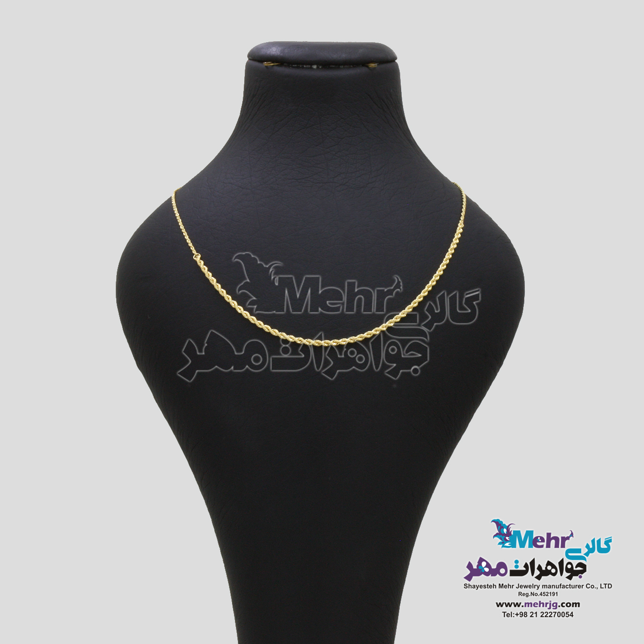 گردنبند طلا - طرح طنابی