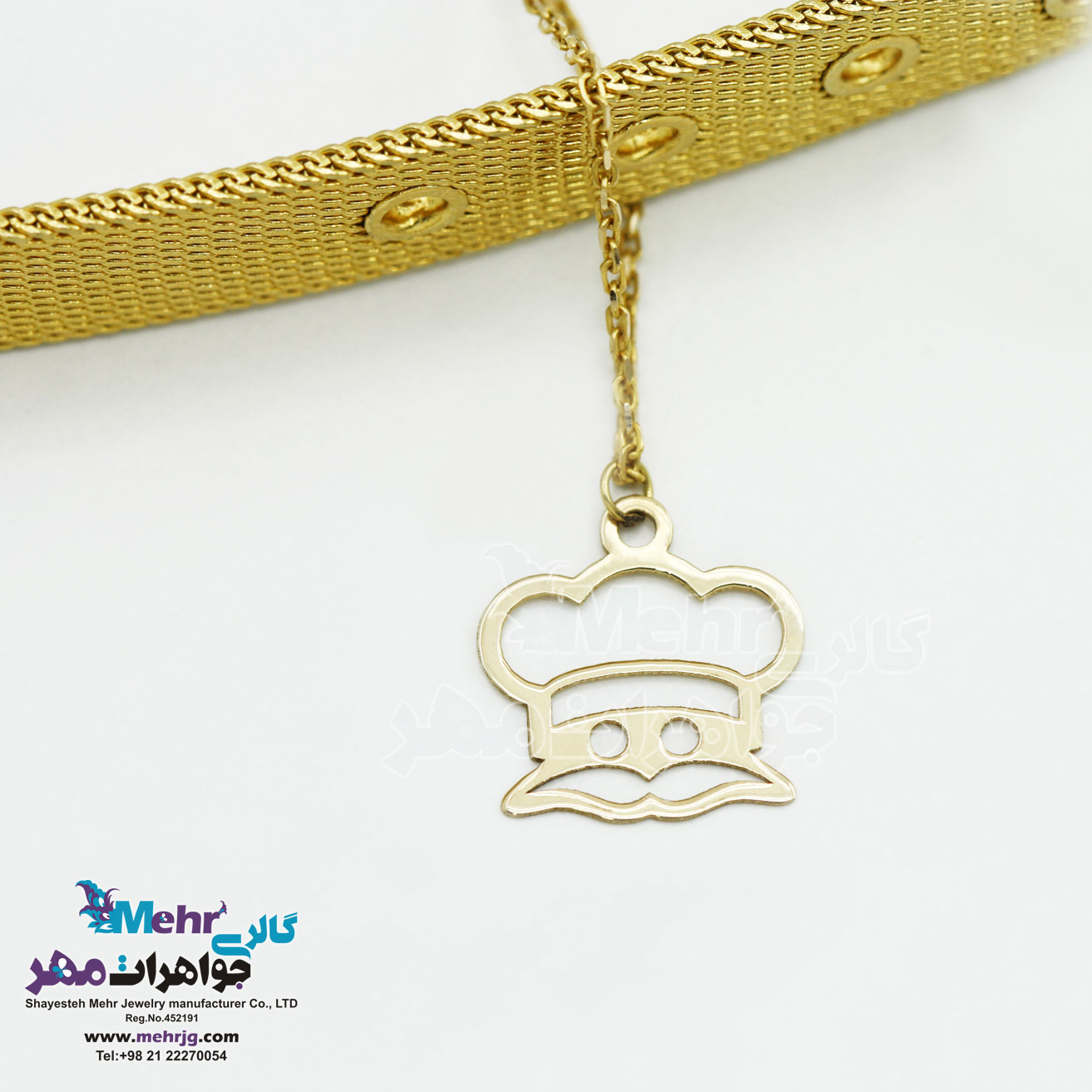آویز ساعت طلا طرح مشاغل