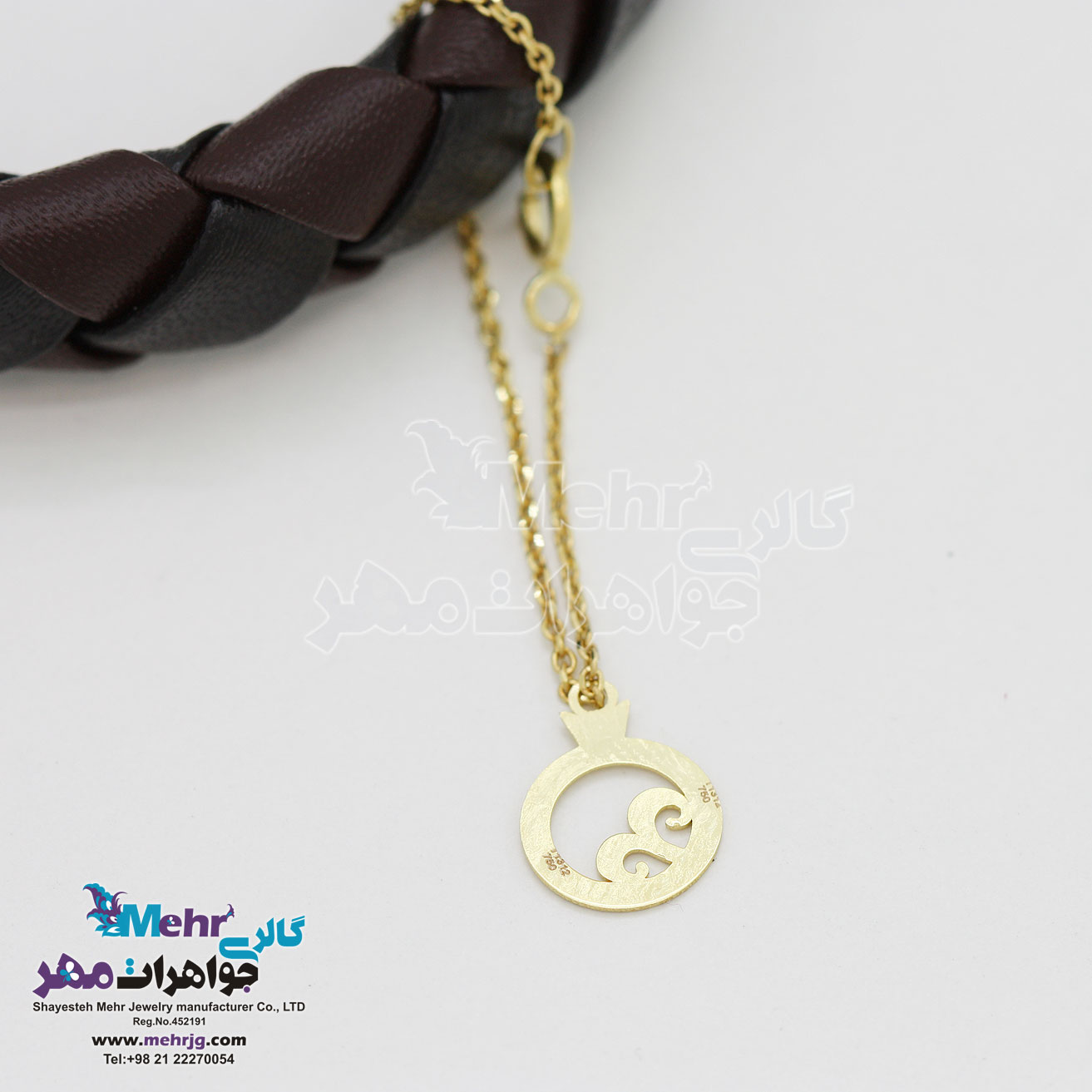 آویز ساعت طلا - طرح انار
