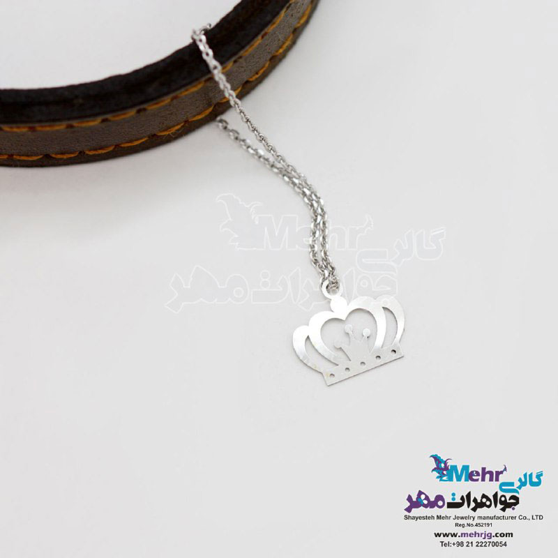 آویز ساعت طلا - طرح تاج