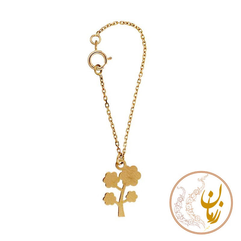 آویز ساعت طلا - طرح درخت