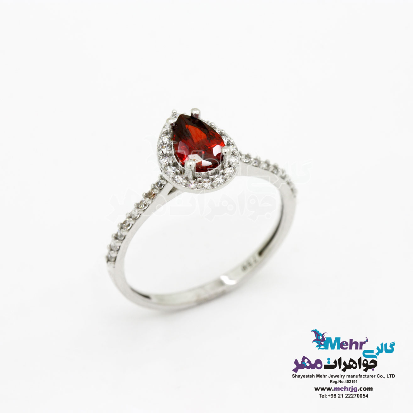 انگشتر طلا - طرح اشک