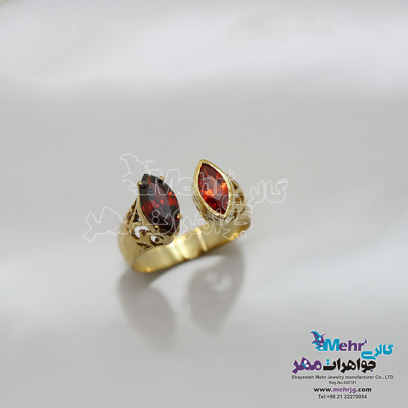 انگشتر طلا - طرح چشم