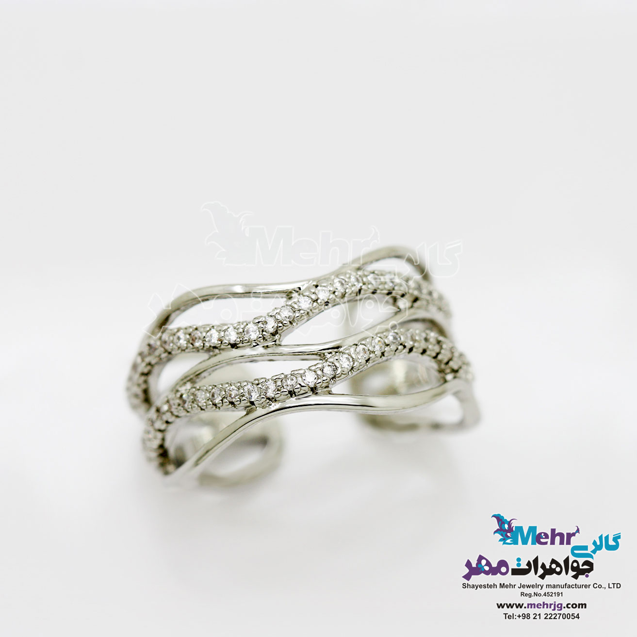 انگشتر طلا - طرح موج