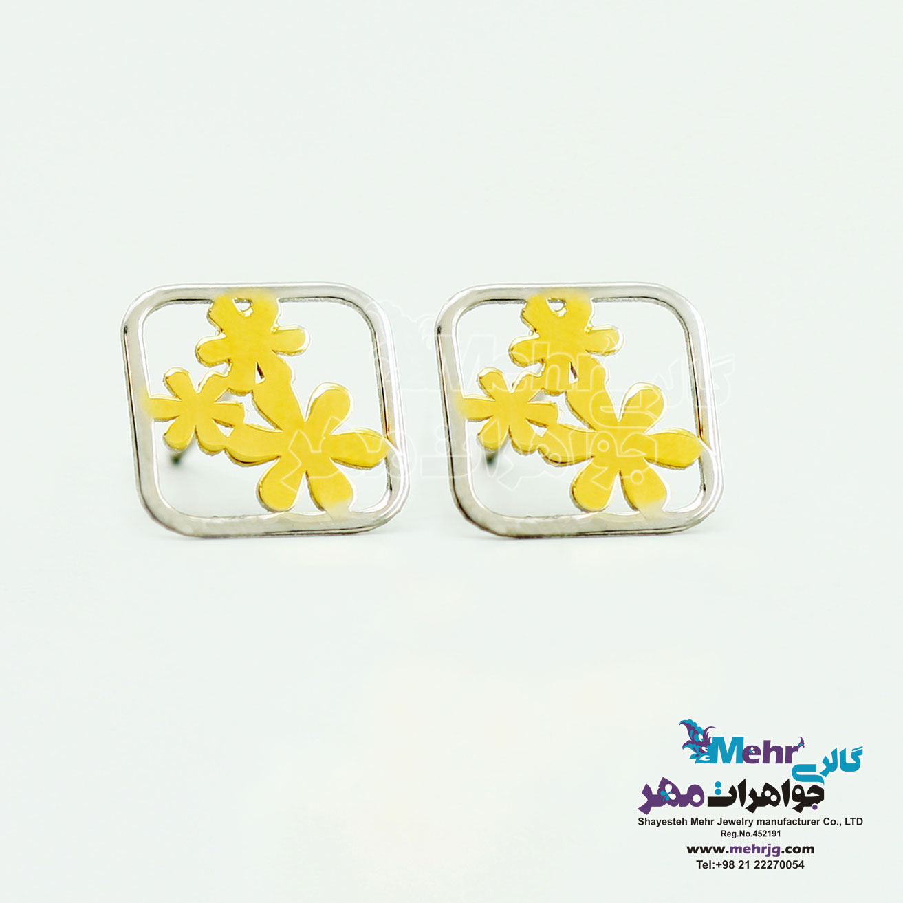 گوشواره طلا - طرح گل