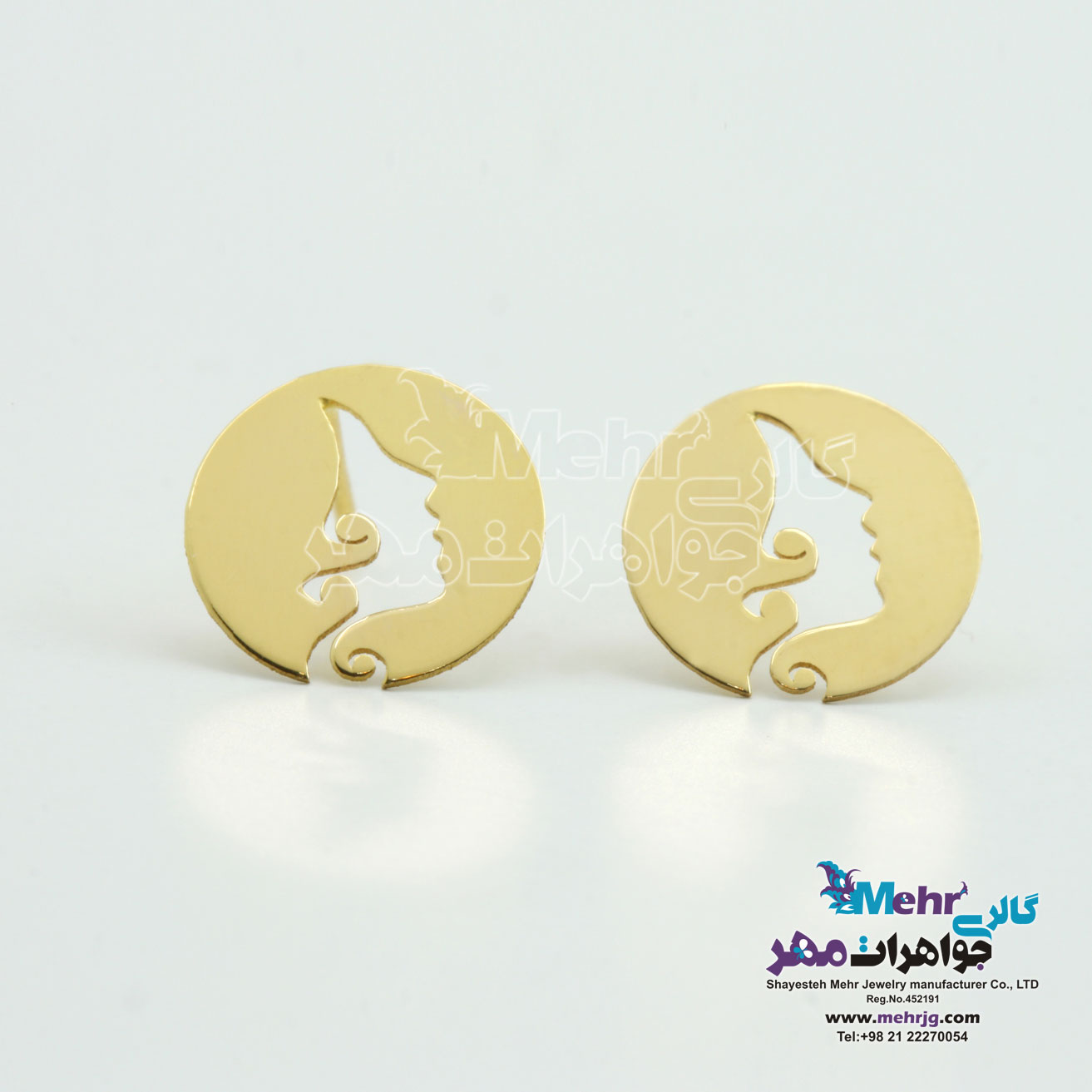 گوشواره طلا - طرح رخ