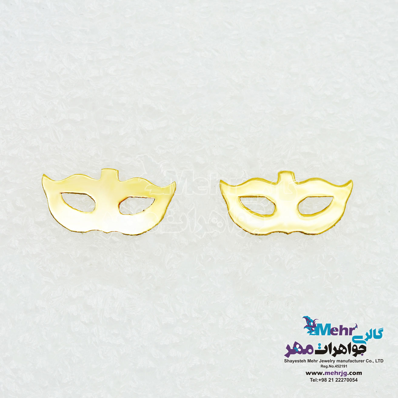 گوشواره طلا - طرح نقاب