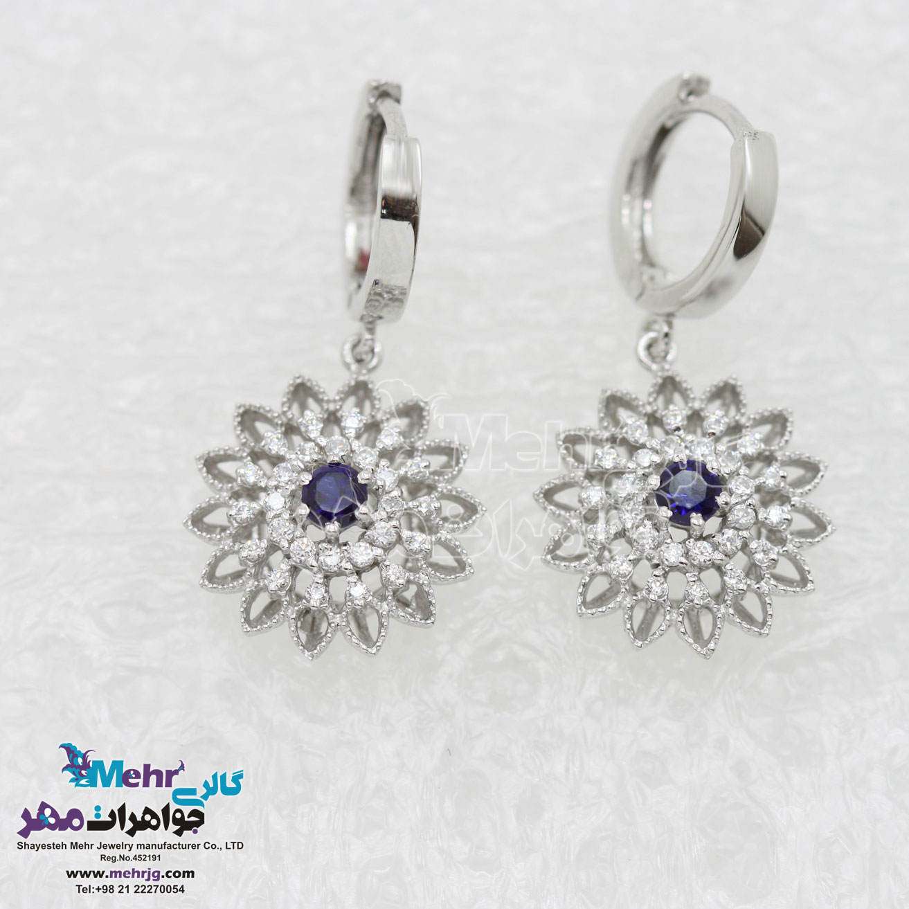 گوشواره جواهر - طرح خورشیدی