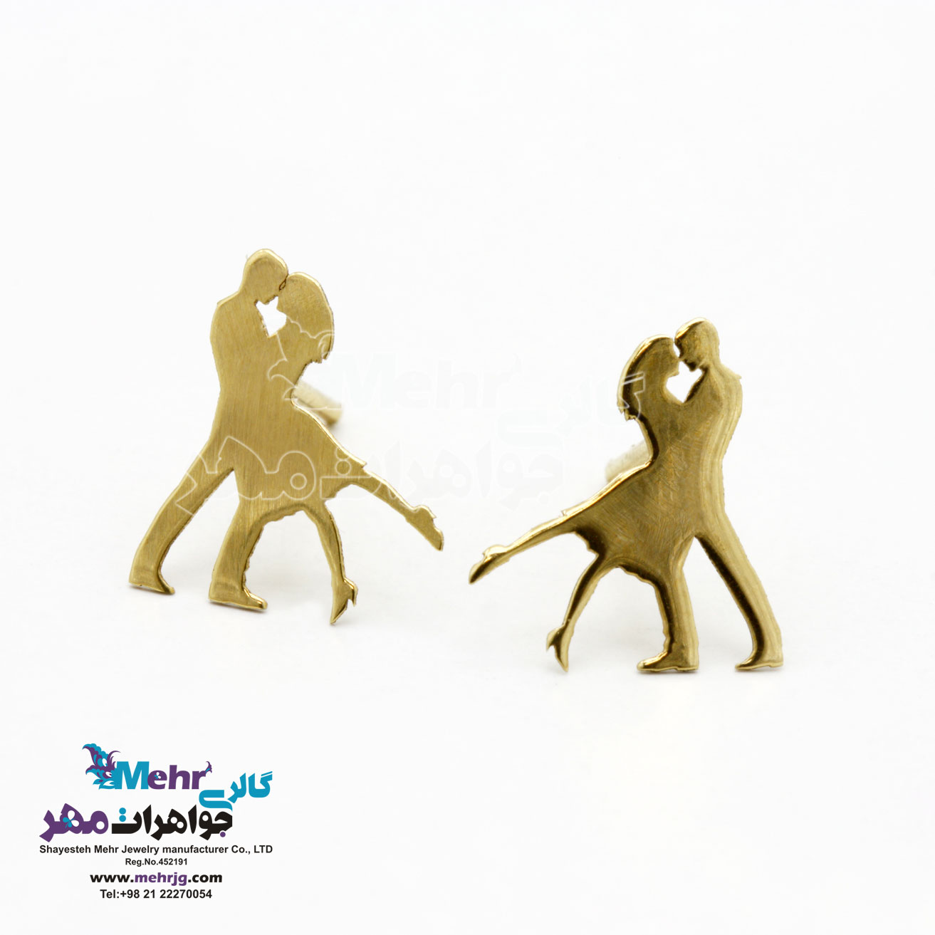 گوشواره طلا - طرح عاشقانه