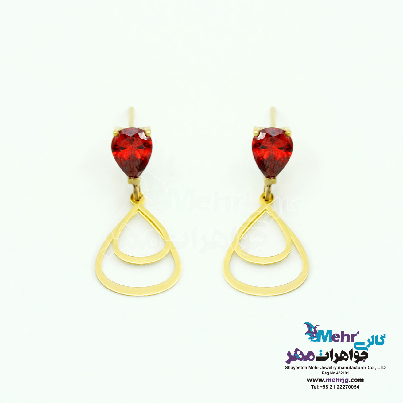 گوشواره طلا - طرح اشک