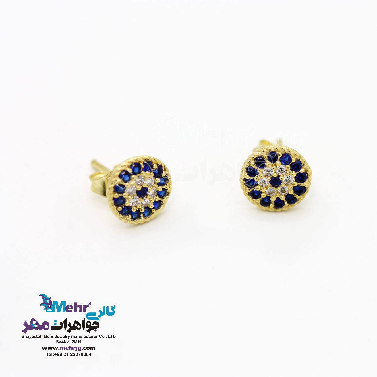 گوشواره طلا - طرح چشم نظر