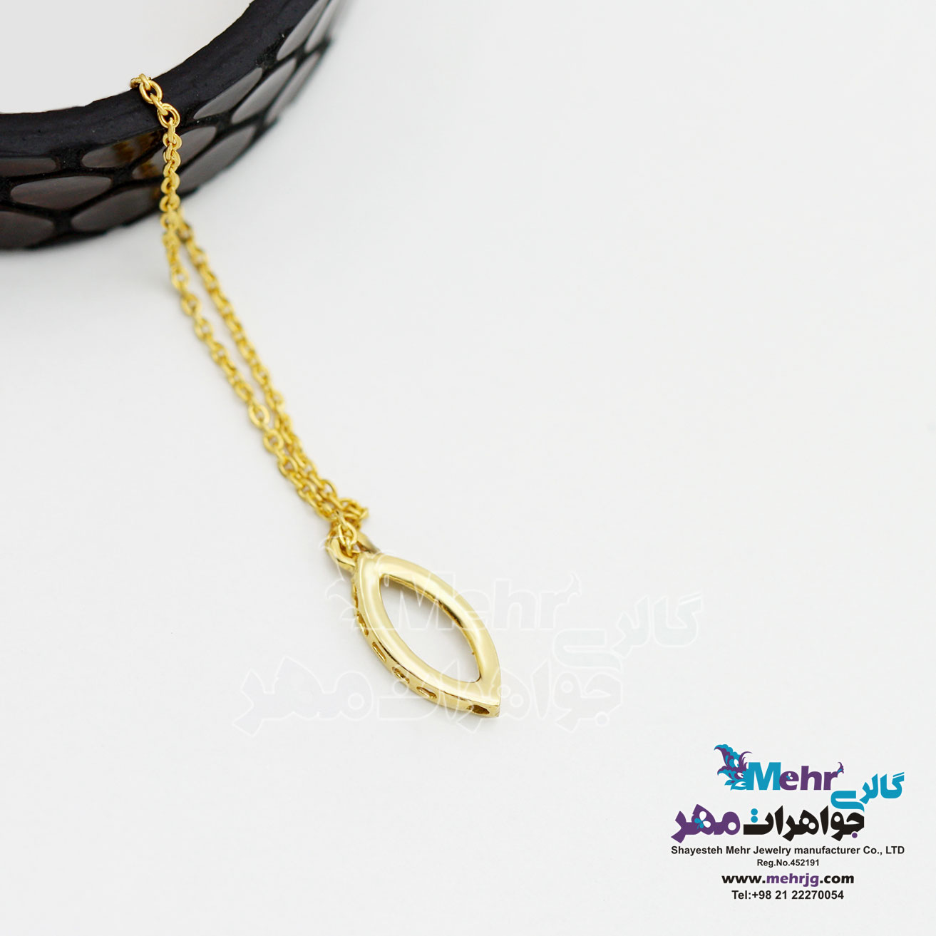 آویز ساعت طلا - طرح چشم