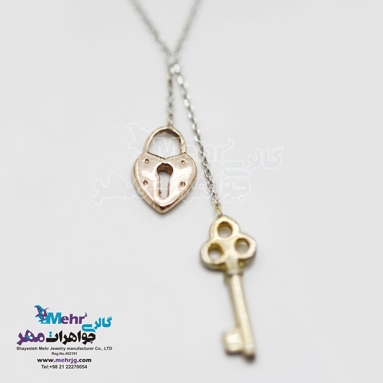 پابند طلا - طرح قفل و کلید