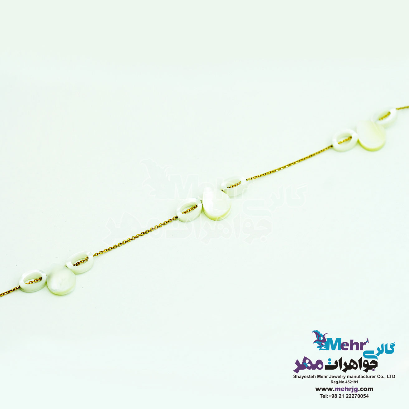 پابند طلا و سنگ - صدف