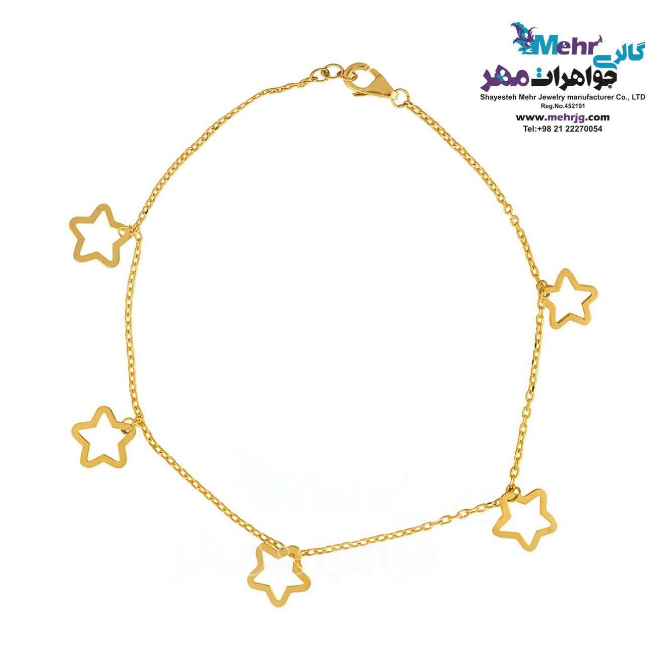 پابند طلا - طرح ستاره