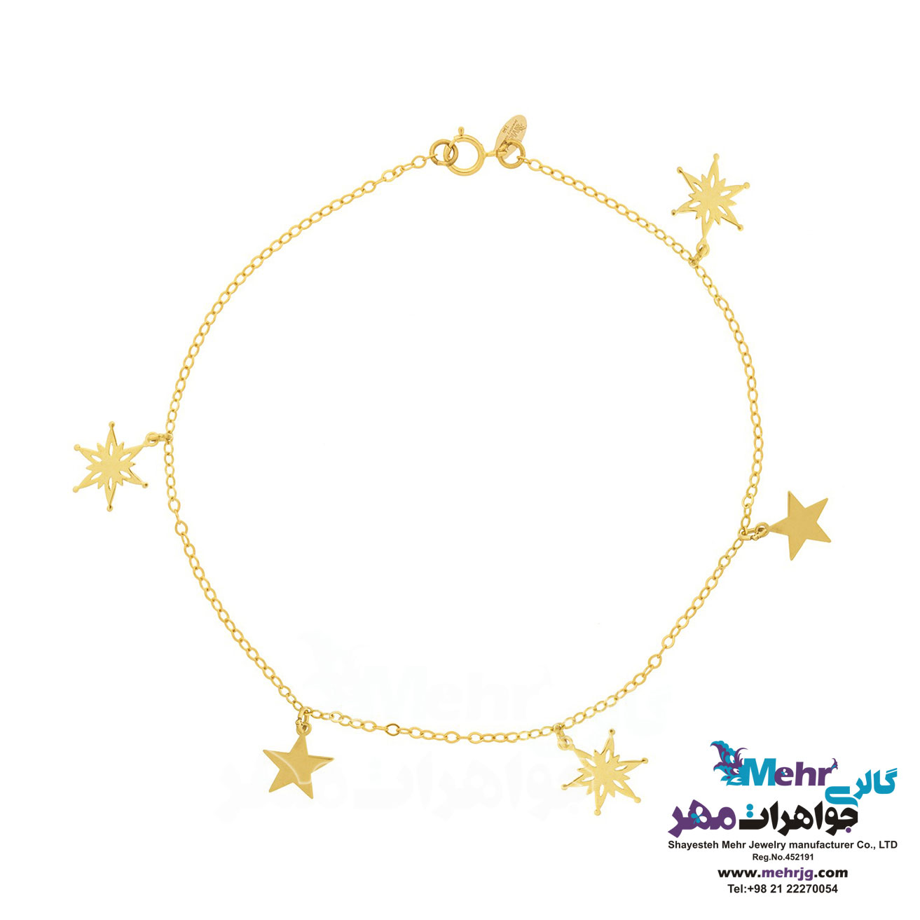 پابند طلا - طرح ستاره