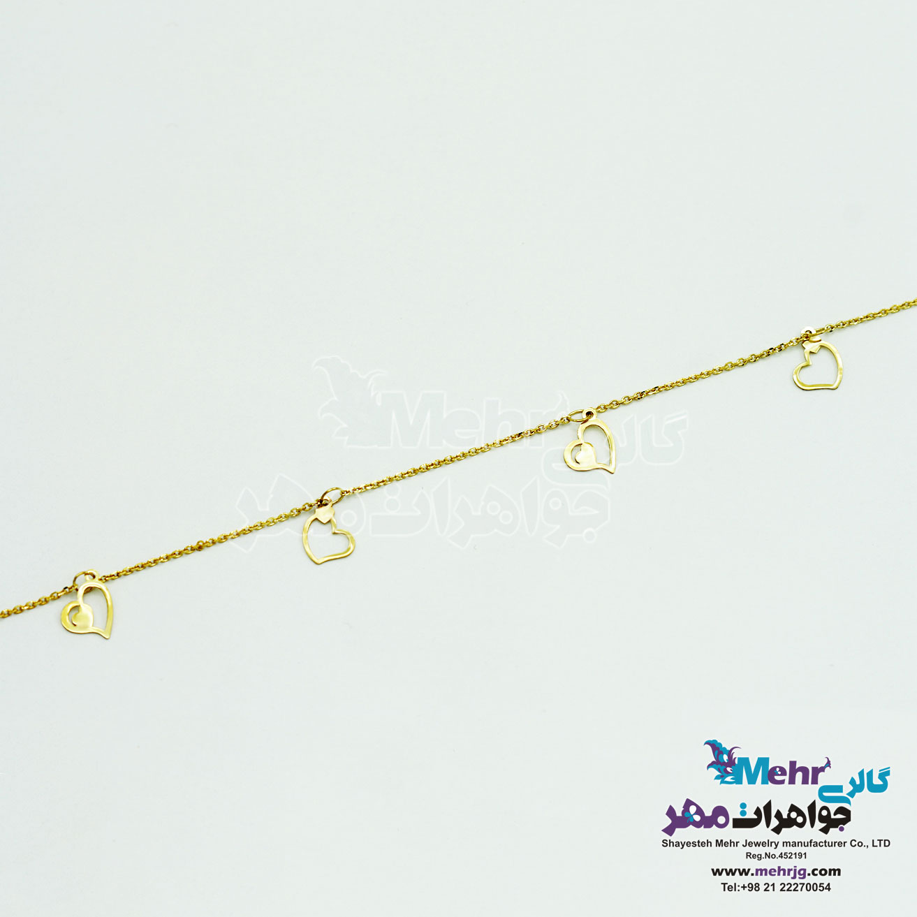 پابند طلا - طرح قلب