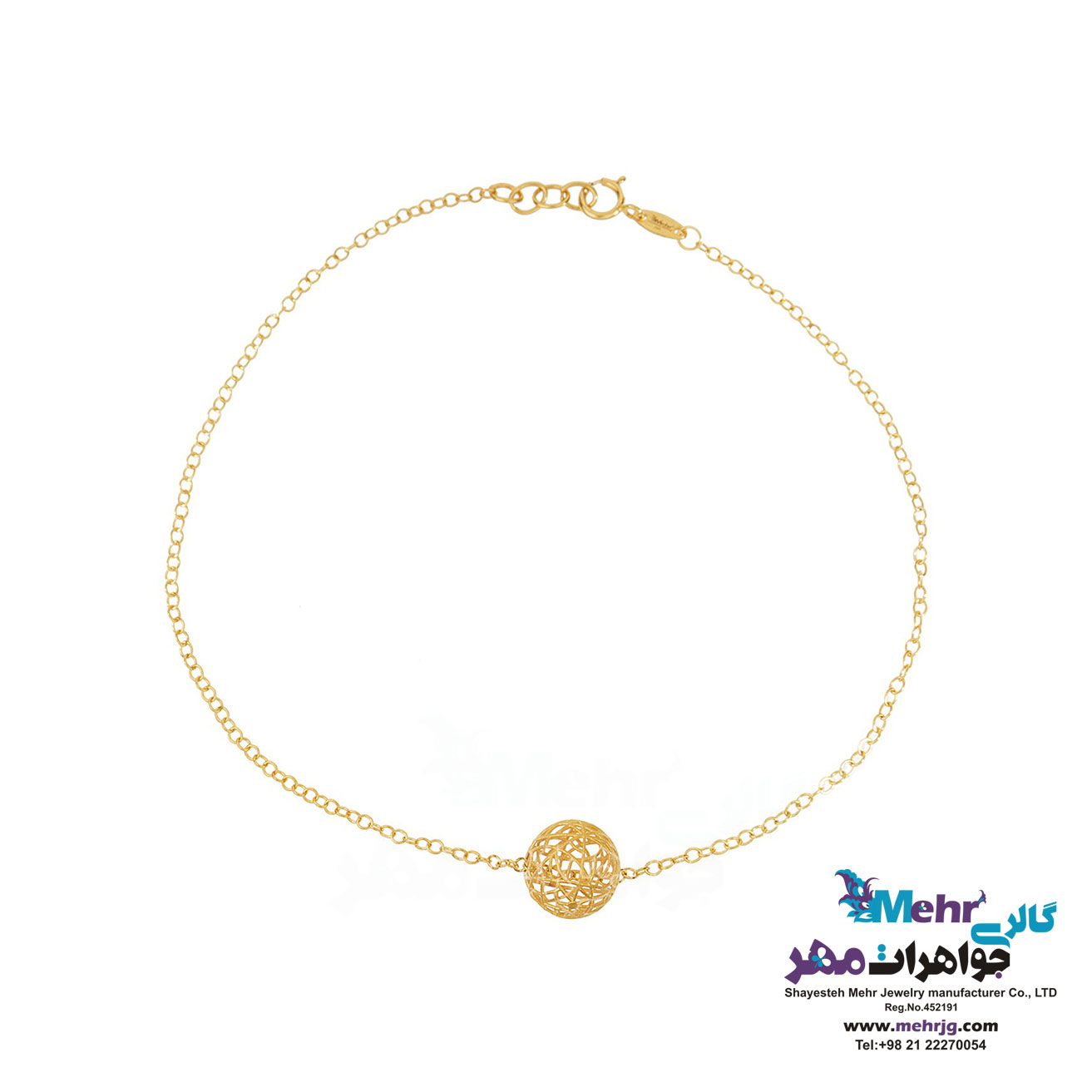 پابند طلا - طرح گوی توری