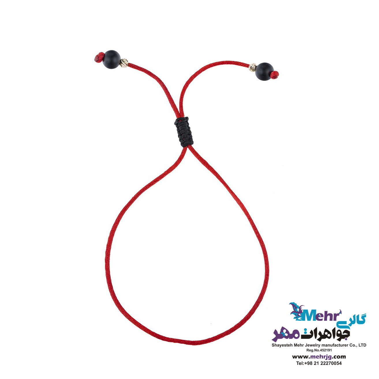 پابند طلا و سنگ - طرح گوی تراش
