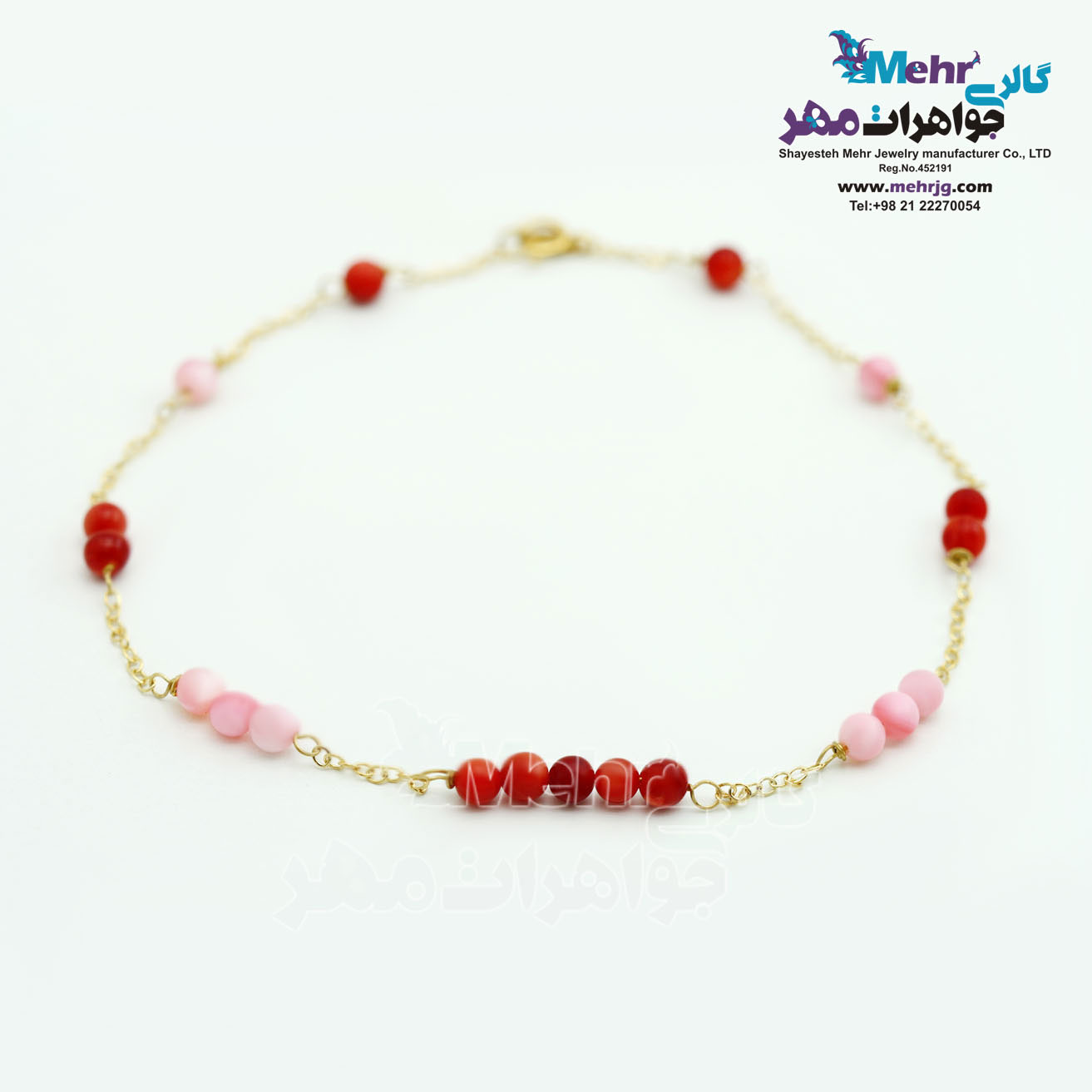 پابند طلا و سنگ - صدف