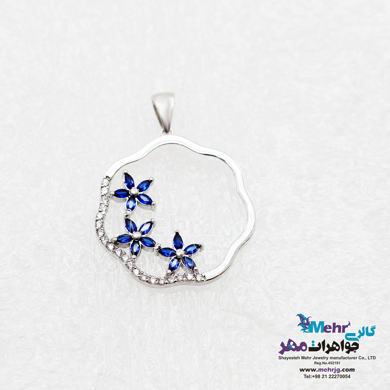 آویز جواهر - طرح گل مارکیز