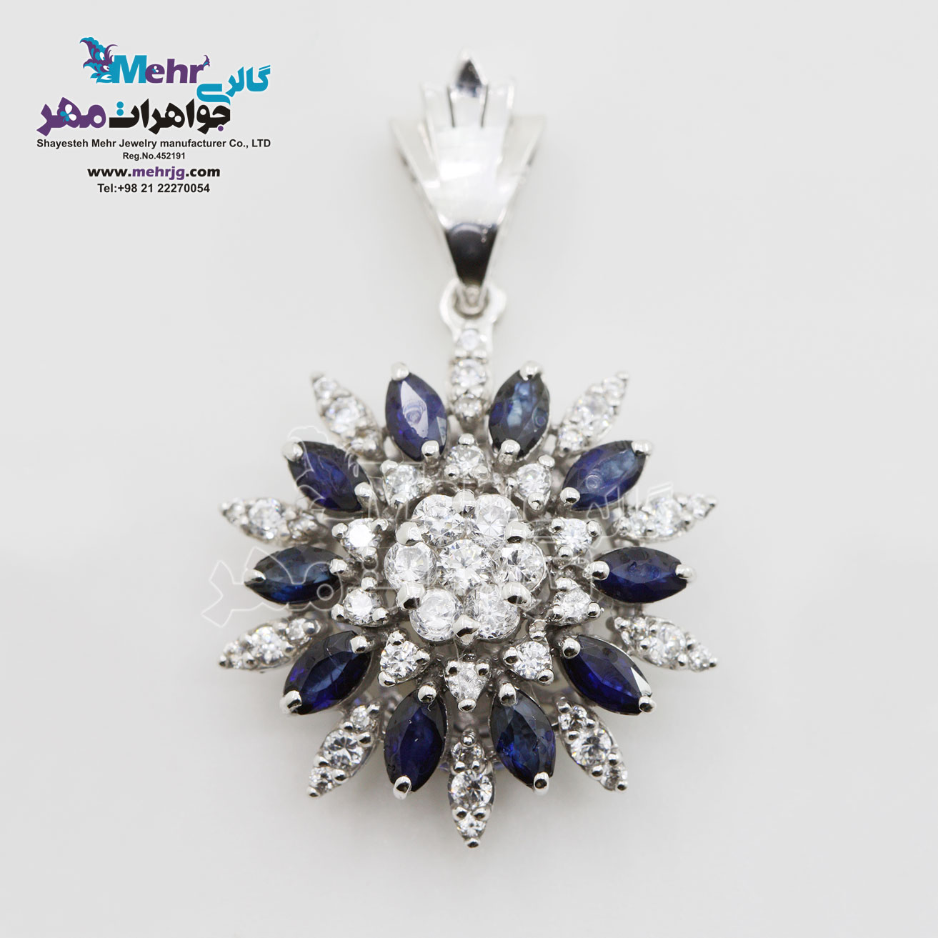 آویز جواهر - طرح گل