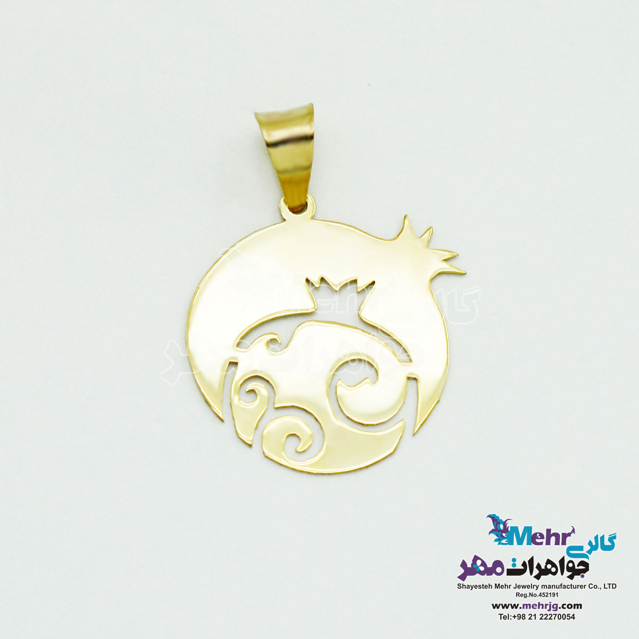 آویز طلا - طرح انار