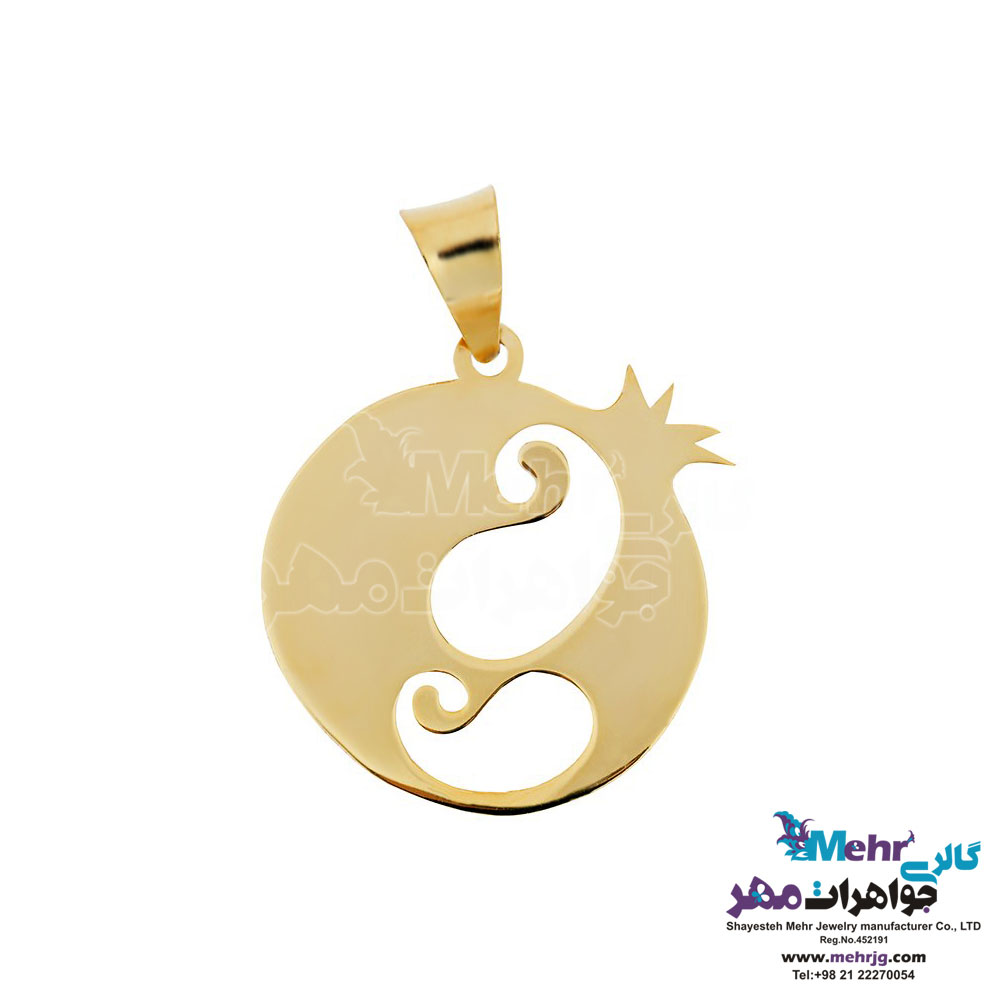 آویز طلا - طرح انار