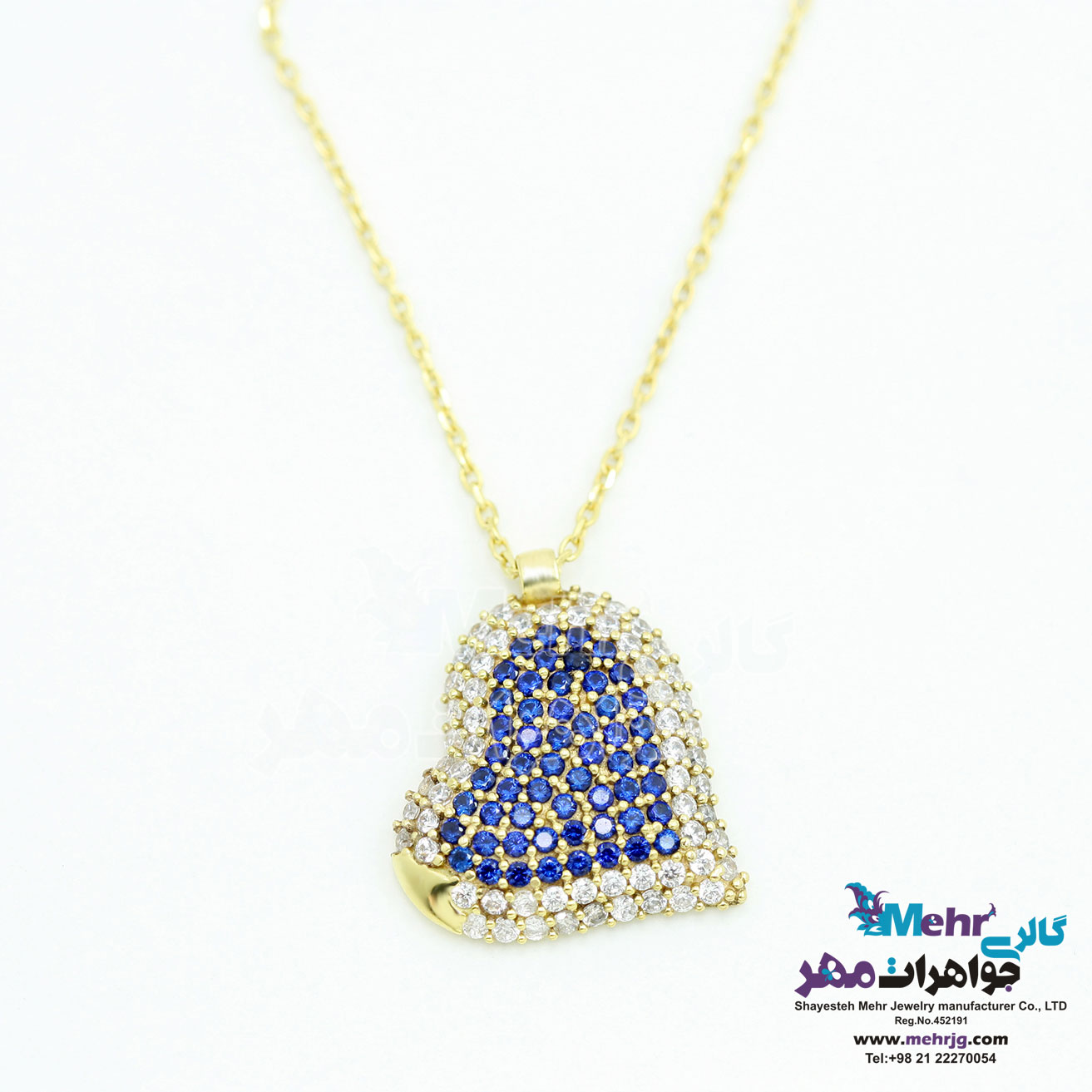 گردنبند طلا - طرح قلب