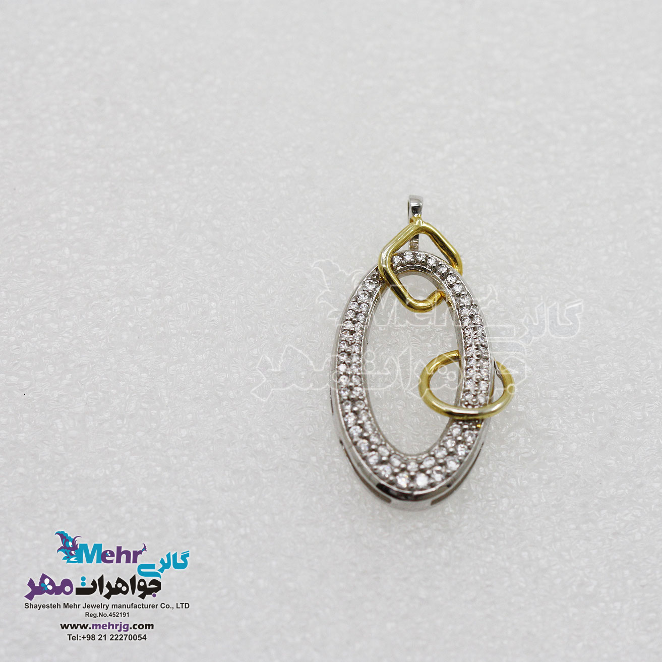 آویز طلا - طرح هندسی