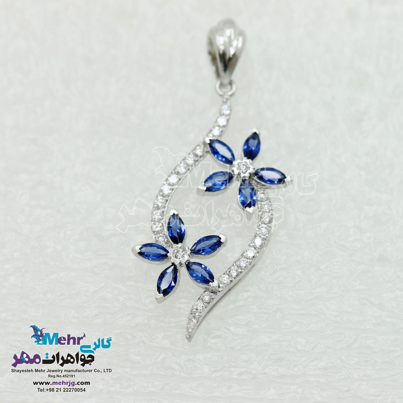 آویز جواهر - طرح گل مارکیز