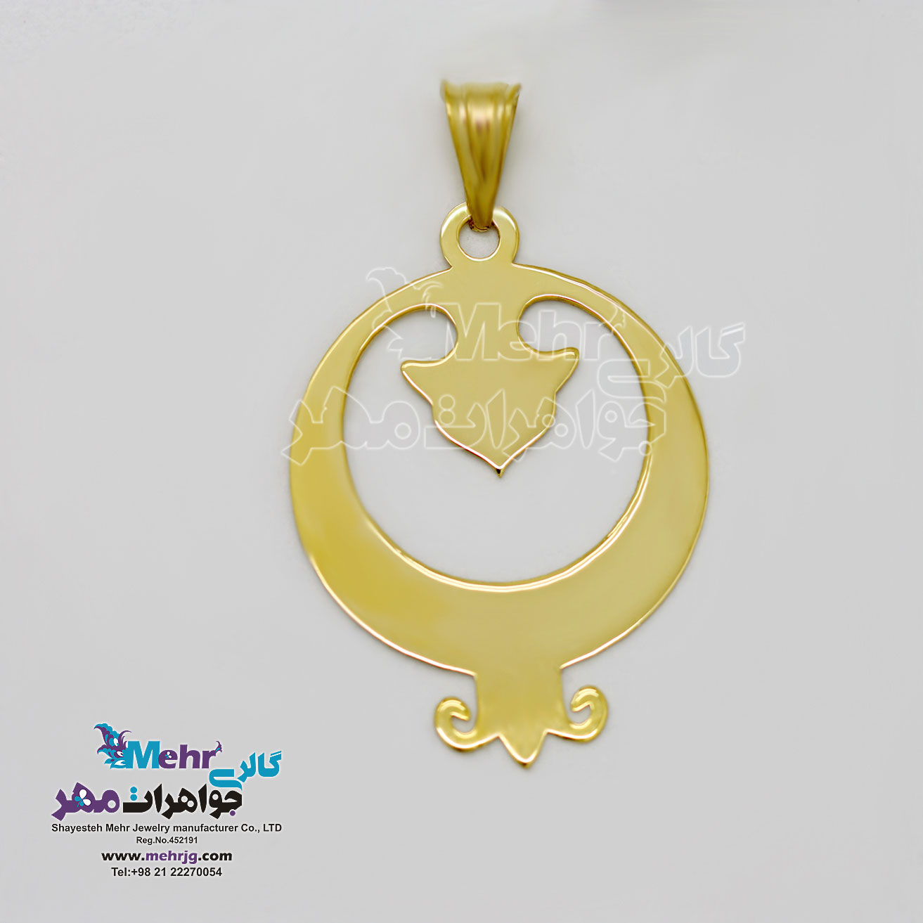 آویز طلا - طرح انار
