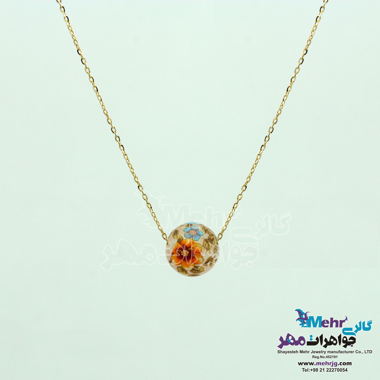 گردنبند طلا - سنگ ساکورا