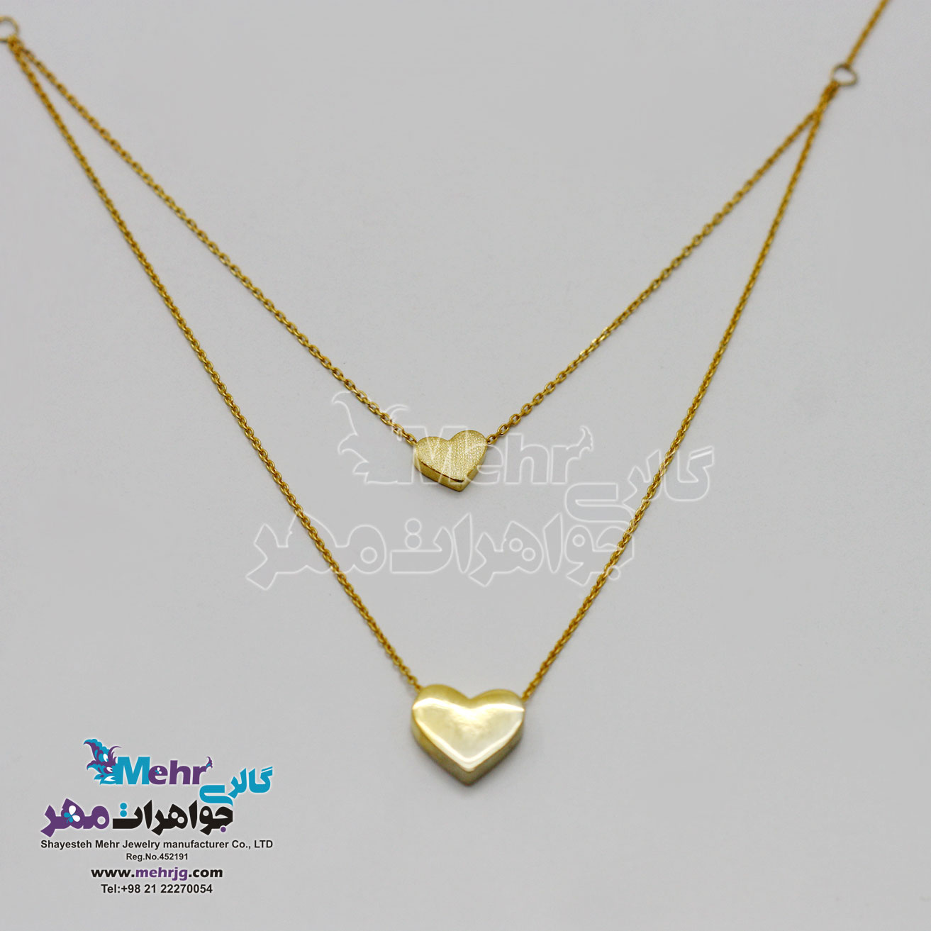 گردنبند طلا - طرح قلب