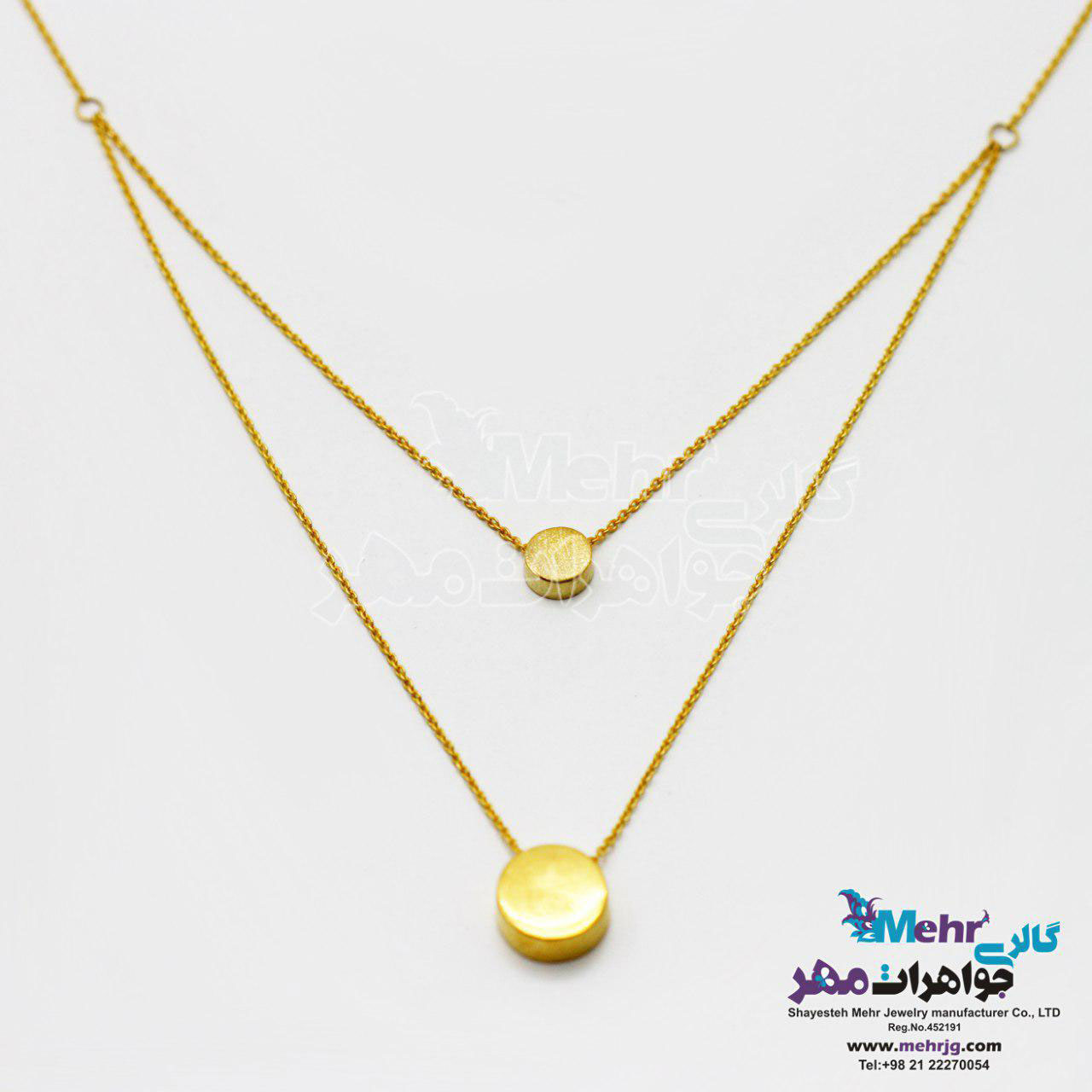 گردنبند طلا - طرح دایره