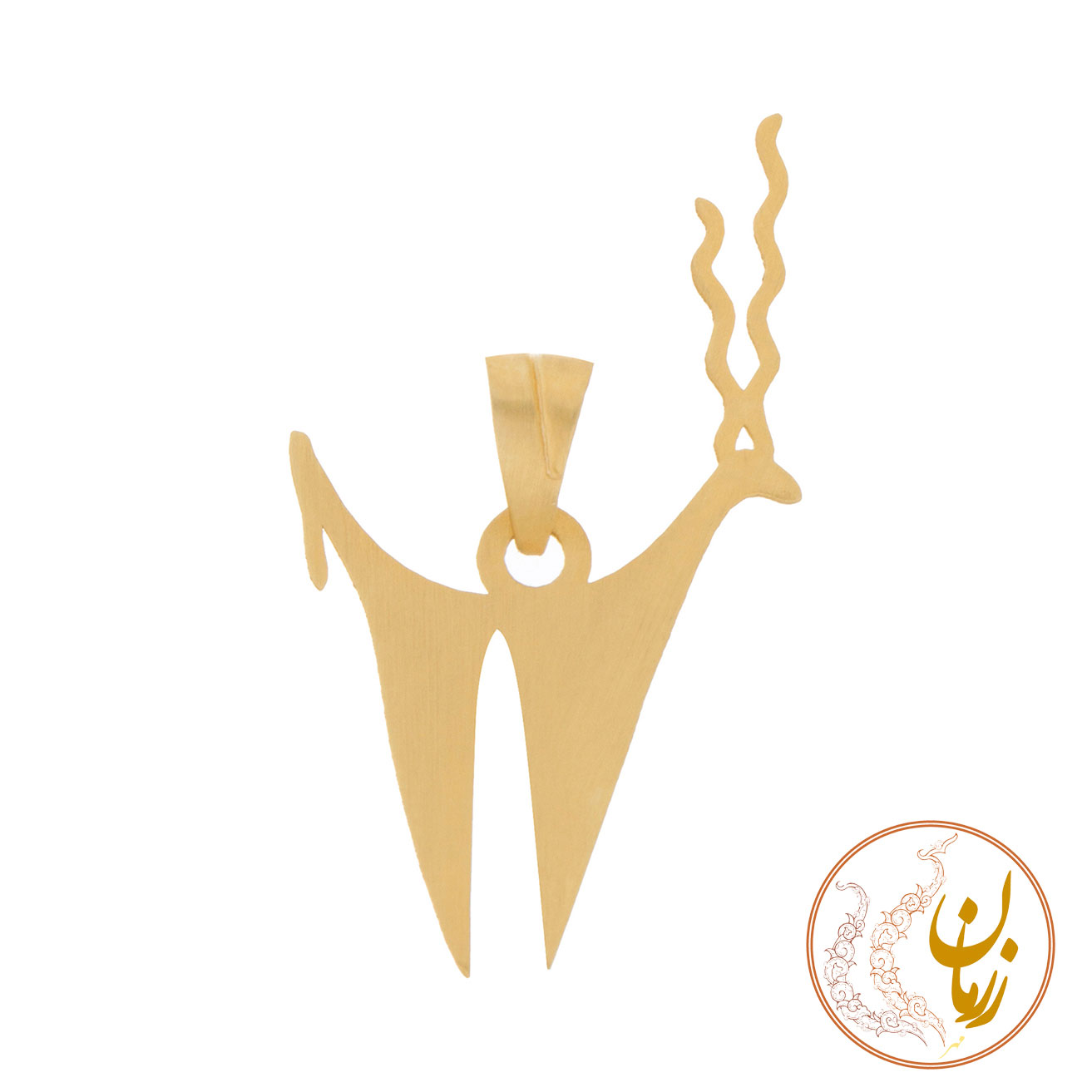 آویز طلا - طرح نقوش سفال ایران باستان